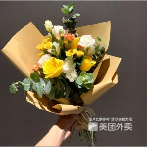 广州天河区-家居鲜花-泡泡玫瑰混搭小花束（仅在广州市区域内配送）