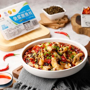 恒兴恒免浆黑鱼片250g 6盒装